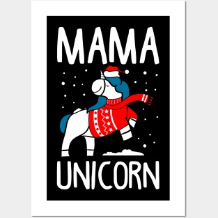 Matching Unicorn Ugly Christmas Sweatshirts Posters and Art